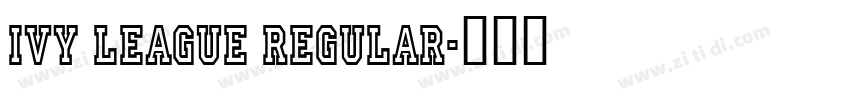Ivy League Regular字体转换